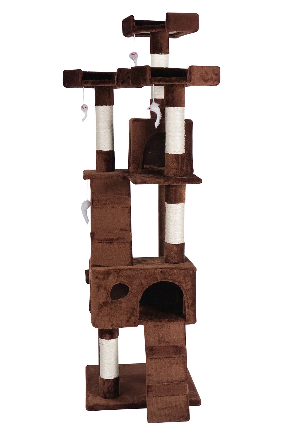 POHJOLAN LEMMIKKITARVIKE Kissan kiipeily-/raapimispuu 170 cm, ruskea