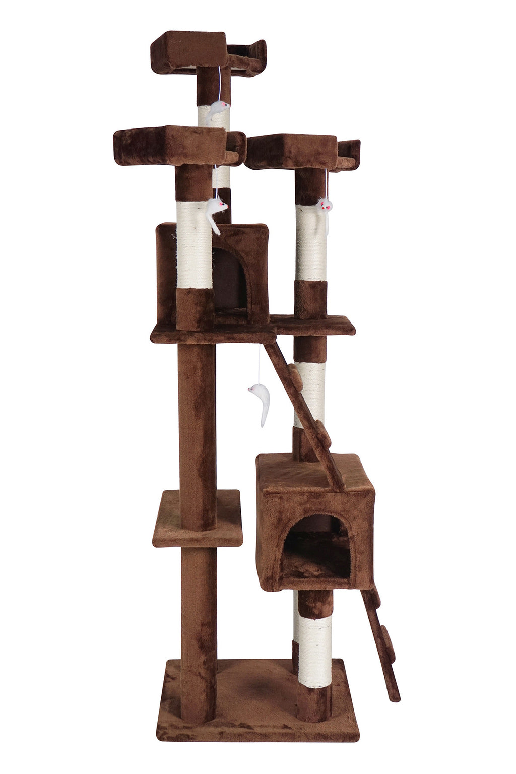 POHJOLAN LEMMIKKITARVIKE Kissan kiipeily-/raapimispuu 170 cm, ruskea