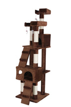 POHJOLAN LEMMIKKITARVIKE Kissan kiipeily-/raapimispuu 170 cm, ruskea