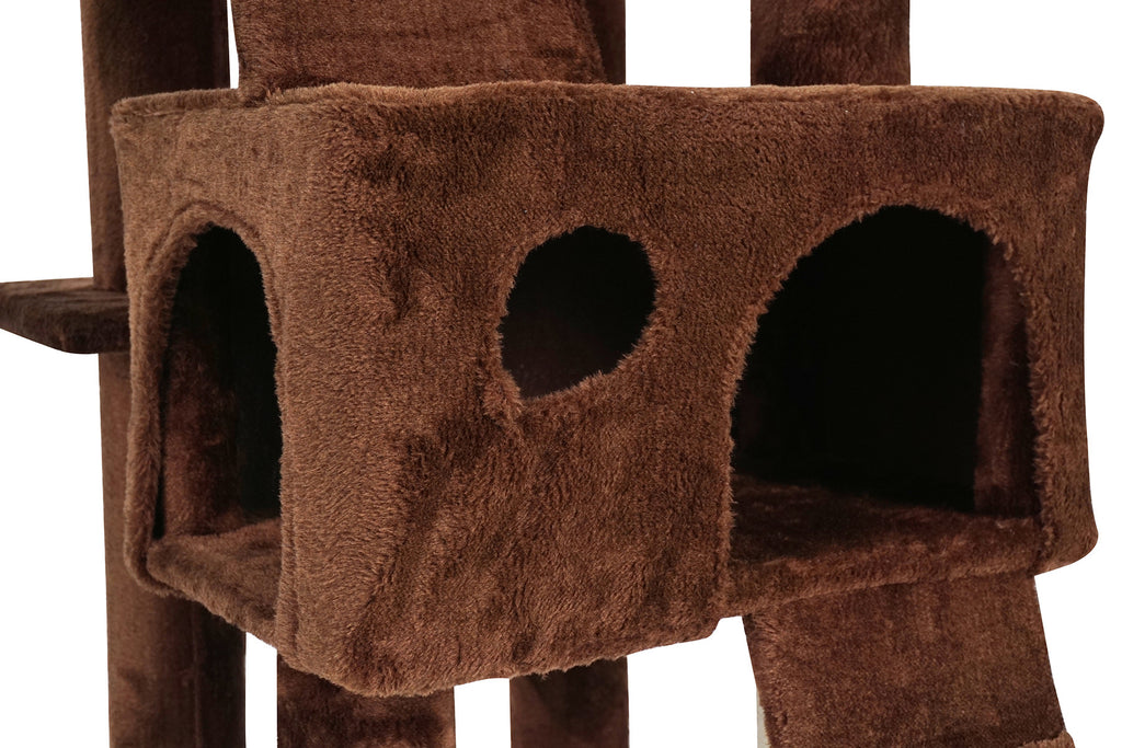 POHJOLAN LEMMIKKITARVIKE Kissan kiipeily-/raapimispuu 170 cm, ruskea