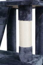 POHJOLAN LEMMIKKITARVIKE Kissan kiipeily-/raapimispuu 170 cm, Tumman Harmaa