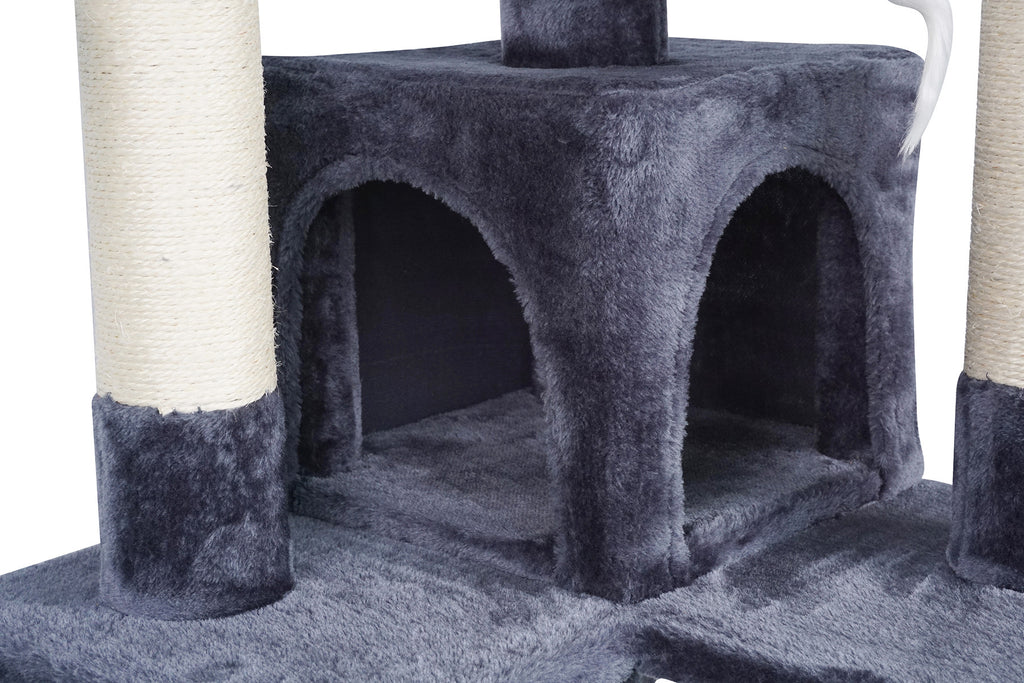 POHJOLAN LEMMIKKITARVIKE Kissan kiipeily-/raapimispuu 170 cm, Tumman Harmaa