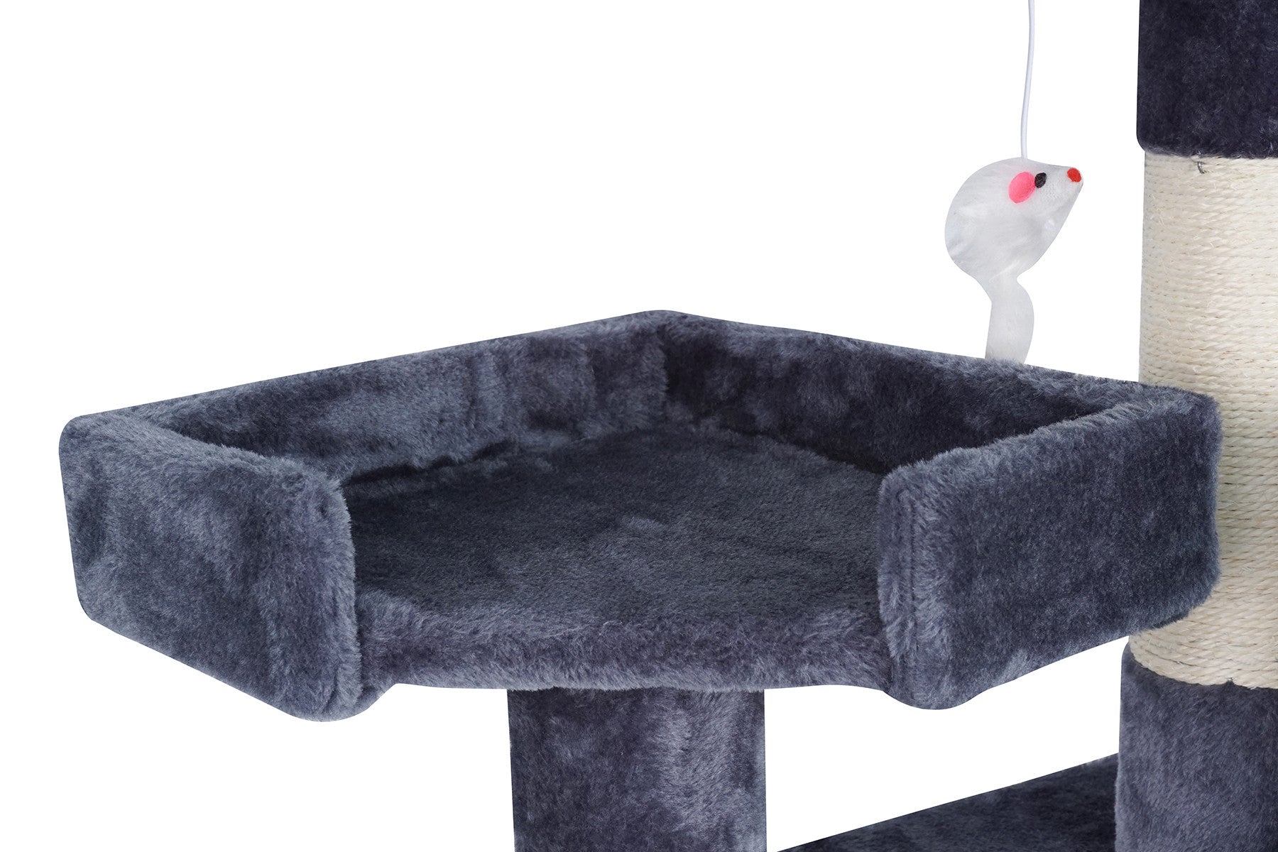 POHJOLAN LEMMIKKITARVIKE Kissan kiipeily-/raapimispuu 170 cm, Tumman Harmaa