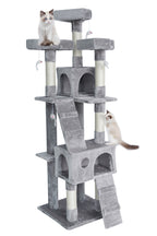 POHJOLAN LEMMIKKITARVIKE Kissan kiipeily-/raapimispuu 170 cm, Vaalean Harmaa