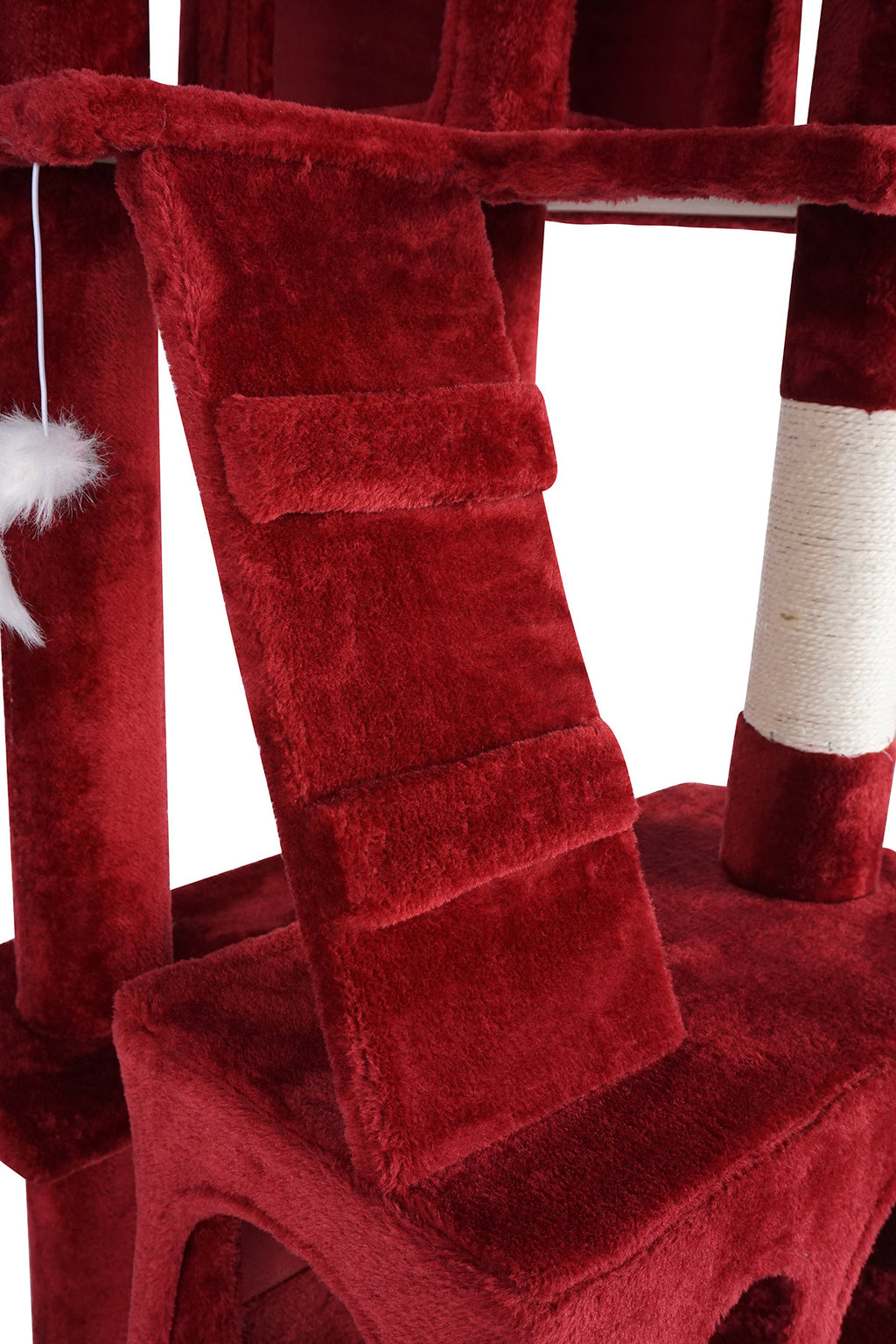 POHJOLAN LEMMIKKITARVIKE Kissan kiipeily-/raapimispuu 170 cm, viininpunainen