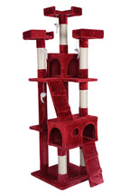 POHJOLAN LEMMIKKITARVIKE Kissan kiipeily-/raapimispuu 170 cm, viininpunainen