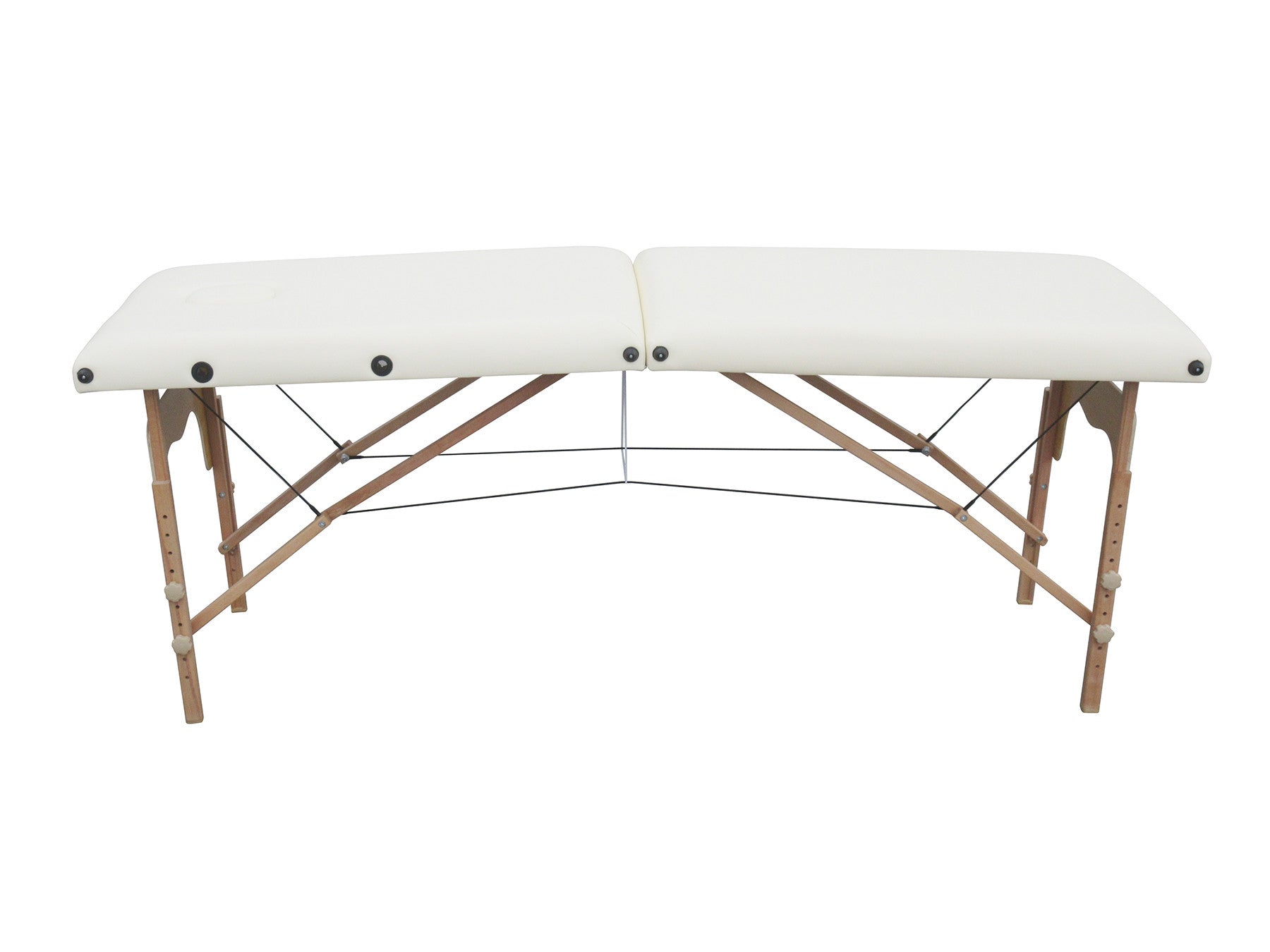 POHJOLAN URHEILUTARVIKE Taitettava Hierontapöytä Basic Puu 2V, 186x60cm, Valkoinen