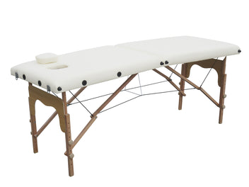 Hierontapöytä 186 x 60 cm – 2-vyöhykkeinen, puurunko, 250 kg kantavuus