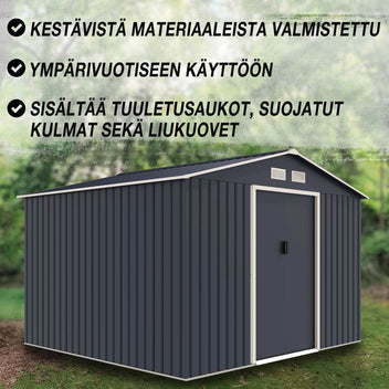 Trädgårdsskjul 7,06 m² + bas