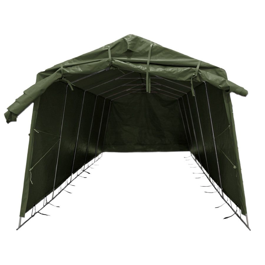 Pressutalli 2,7X5,1M, Army Vihreä 350G Pvc