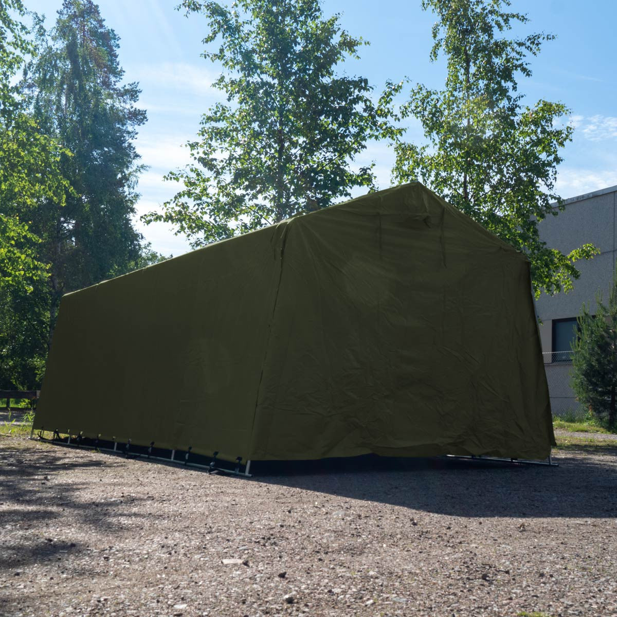 FORNORTH PRESSUTALLI 2,7x5,1m, ARMY VIHREÄ 350G PVC