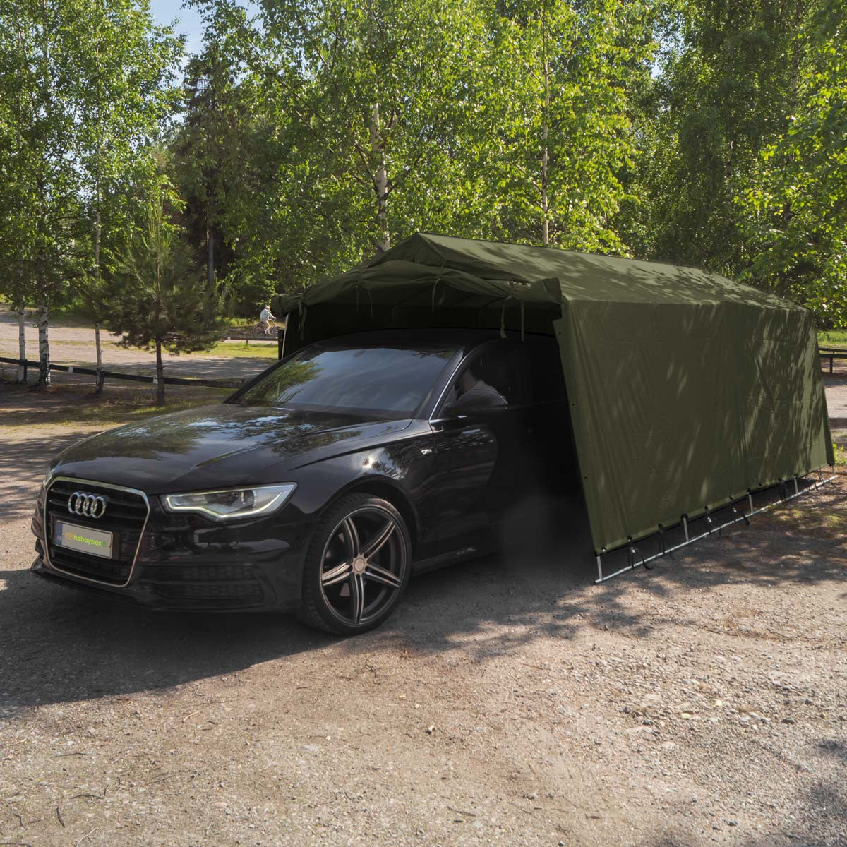 FORNORTH PRESSUTALLI 2X3M, ARMY VIHREÄ 350G PVC