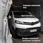 FORNORTH PRESSUTALLI 4X8M, VAALEANHARMAA 350G PVC