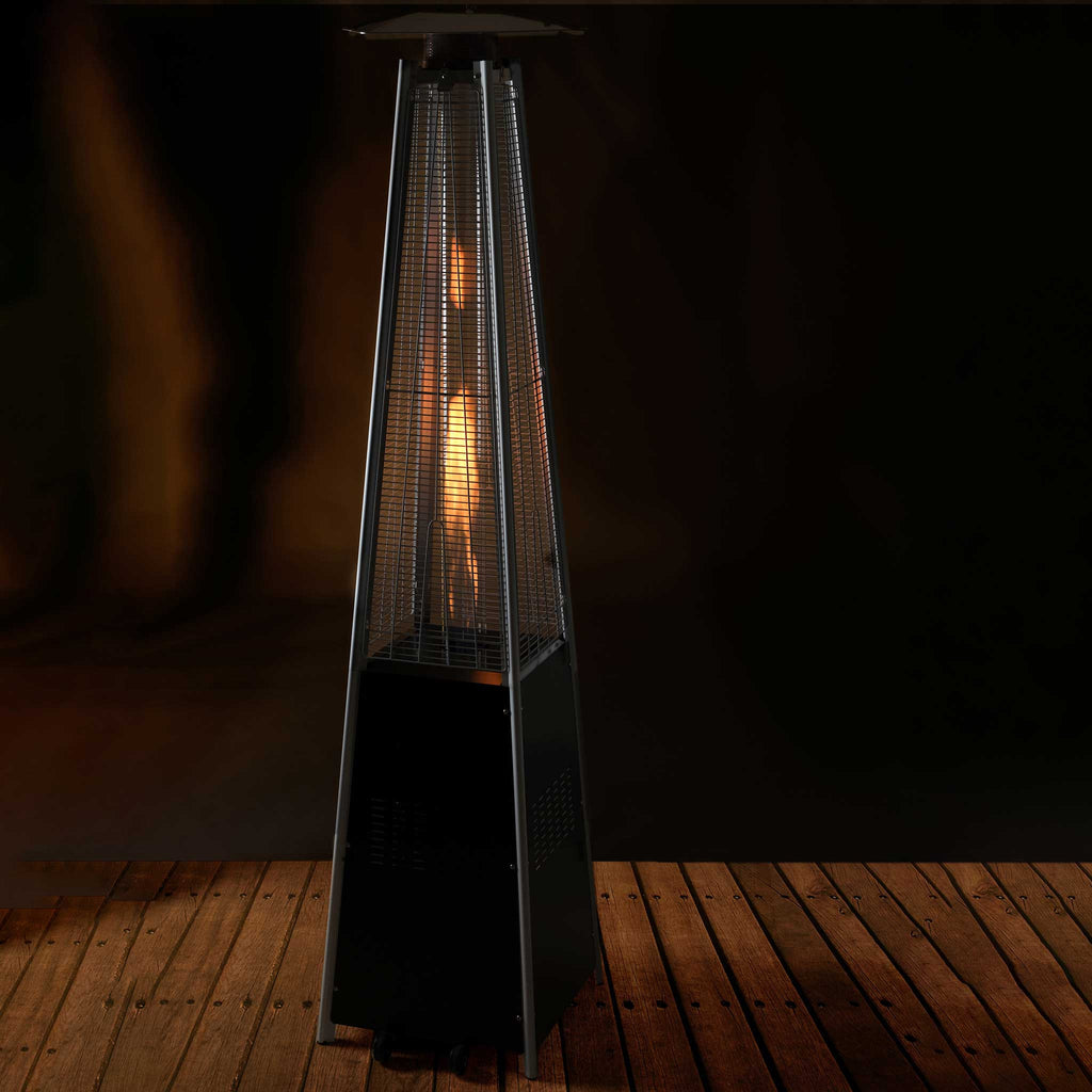 FORNORTH TERASSILÄMMITIN PYRAMID, 13kW kaasukäyttöinen, musta