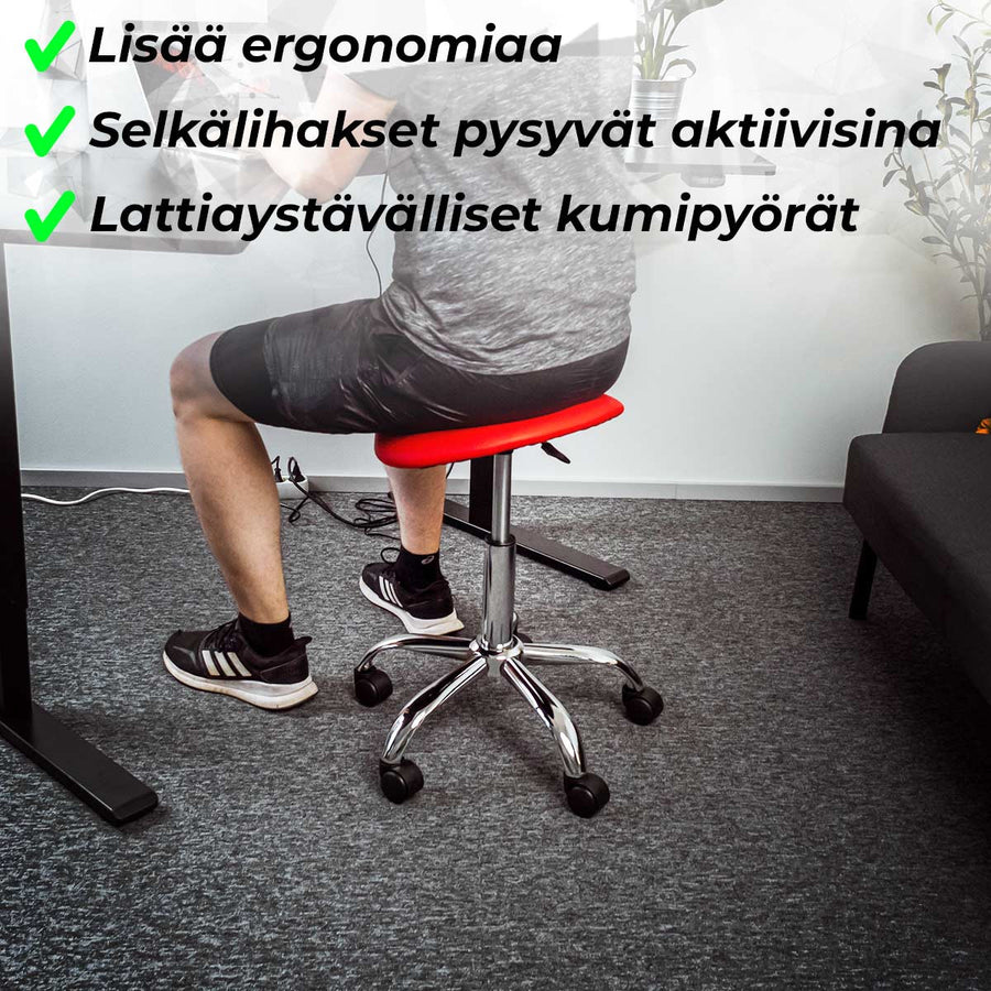 Sadelstol Comfort, röd