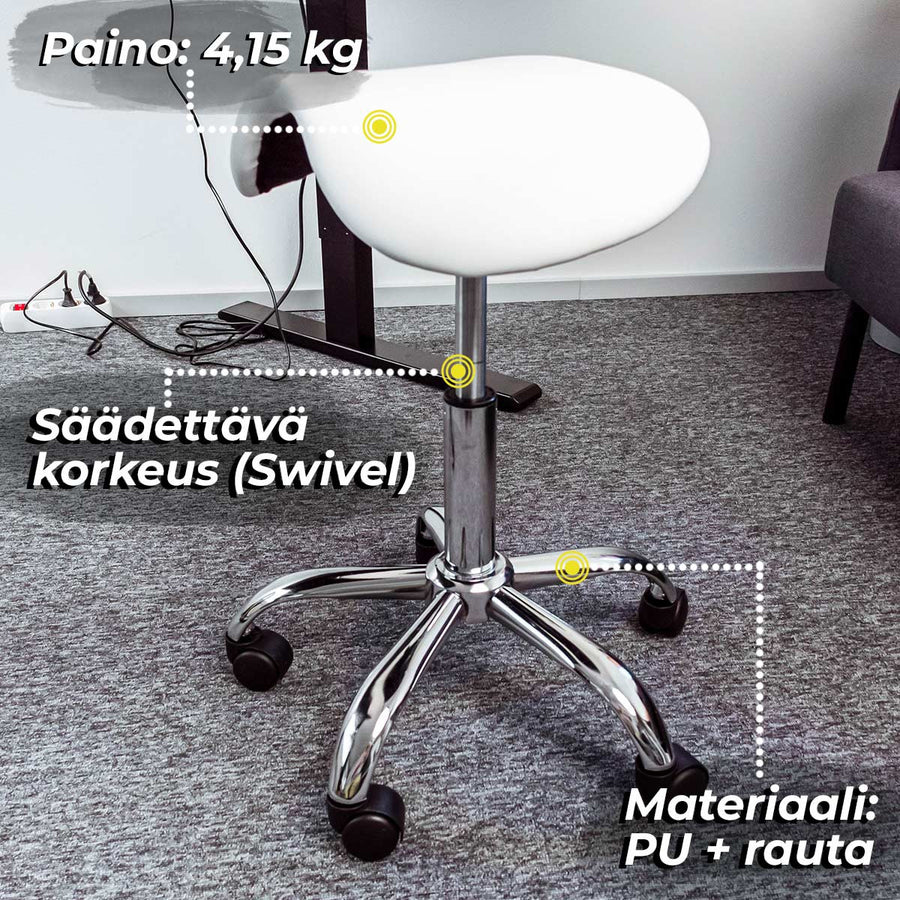 Satulatuoli Comfort, Valkoinen
