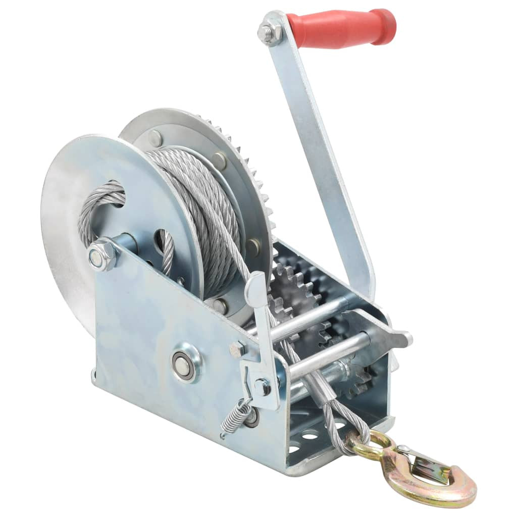 Handvinsch 1360 kg För släpvagn, 10 m kabel