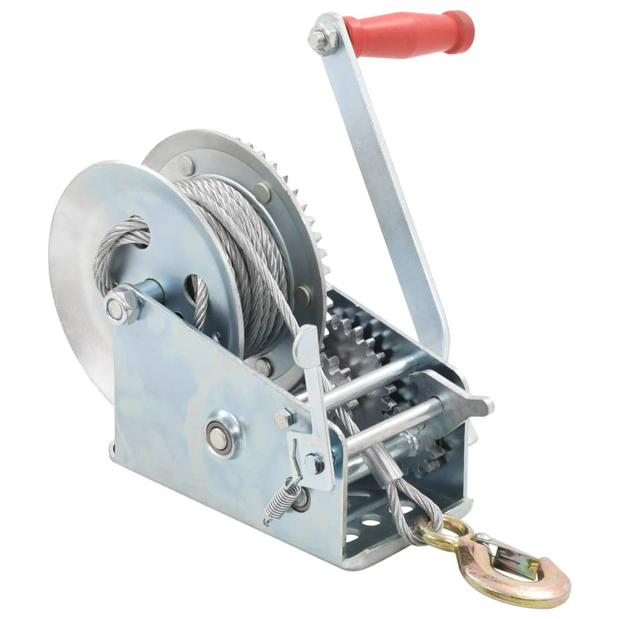 Handvinsch 1360 kg För släpvagn, 10 m kabel