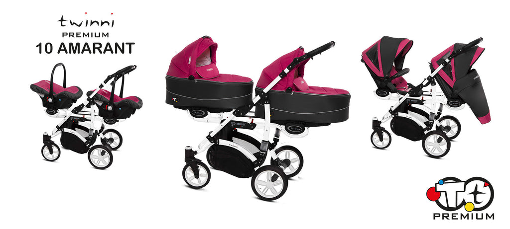 Babyactive Twinni Sisarusvaunut, Useita eri värejä