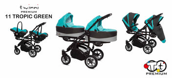 Babyactive Twinni Twin barnvagn, flera olika färger