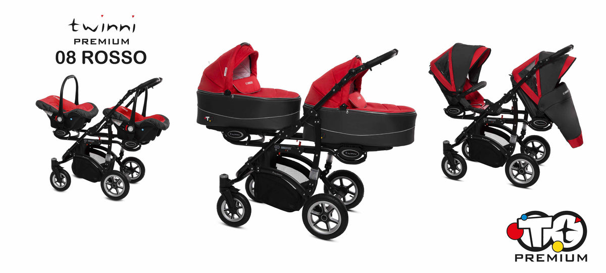 Babyactive Twinni Twin barnvagn, flera olika färger