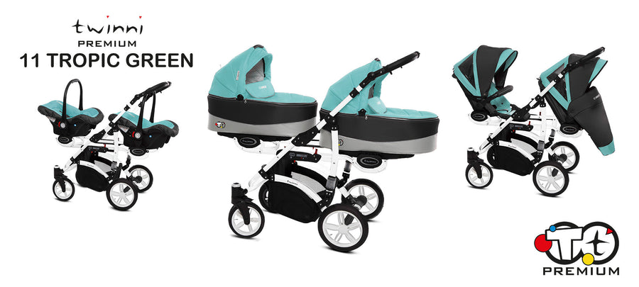 Babyactive Twinni Sisarusvaunut, Useita eri värejä