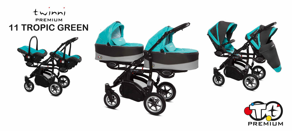 Babyactive Twinni Twin barnvagn, flera olika färger