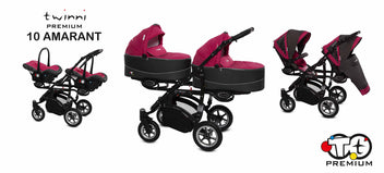 Babyactive Twinni Twin barnvagn, flera olika färger