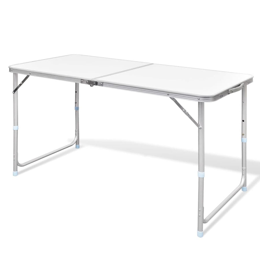 Kokoontaitettava retkipöytä 120 x 60 cm alumiini