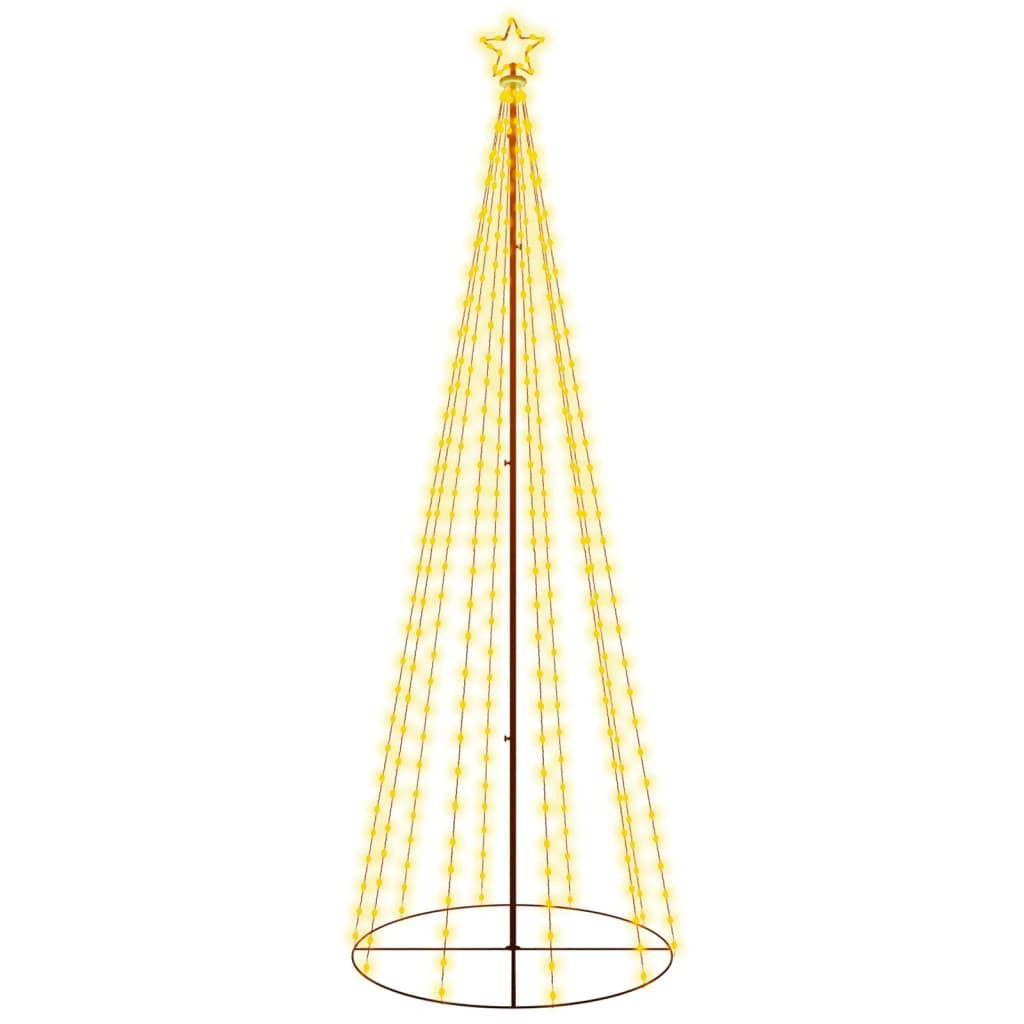 Kartio joulukuusi 310 lämpimän valkoista LED-valoa 100x300 cm