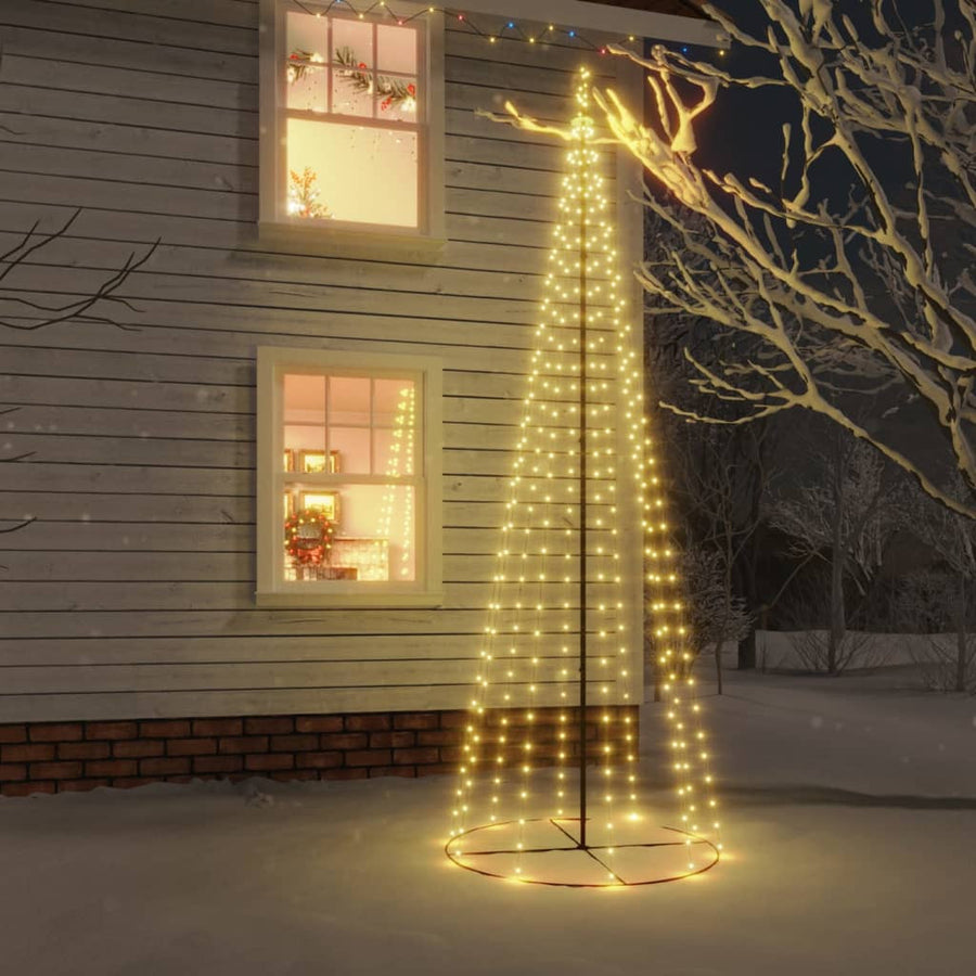 Konformad julgran 310 varmvita LED-lampor 100x300 cm