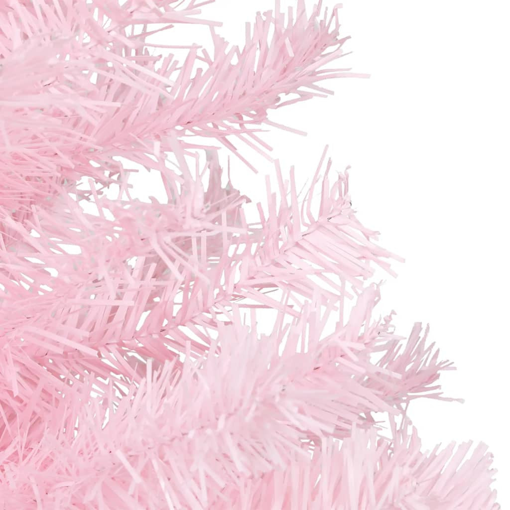 Tekojoulukuusi jalustalla pinkki 240 cm PVC