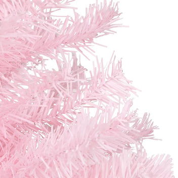 Tekojoulukuusi jalustalla pinkki 240 cm PVC