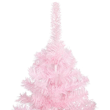 Tekojoulukuusi jalustalla pinkki 240 cm PVC