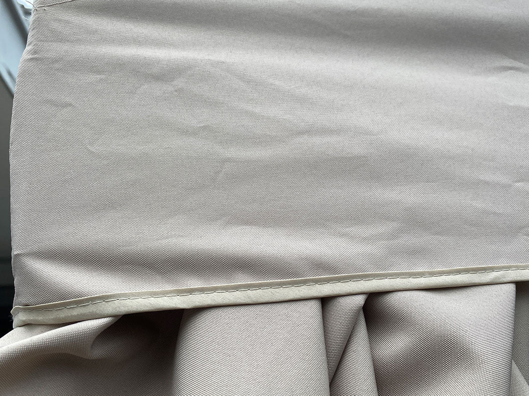 Trädgårdspaviljong 3 x 3 m – aluminiumram, myggnät, PVC-tak, ljusbeige