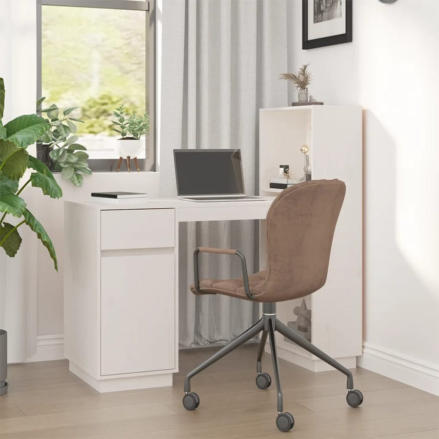Skrivbord 110x53x117 cm massiv furu