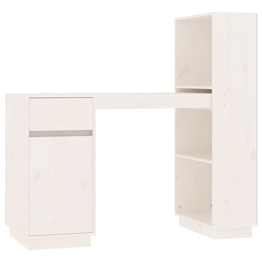 Skrivbord 110x53x117 cm massiv furu