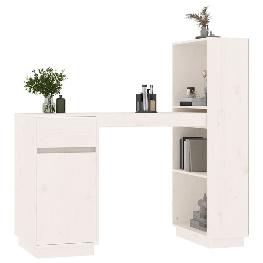 Skrivbord 110x53x117 cm massiv furu