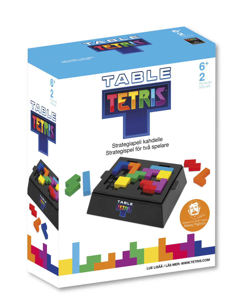 TABLE TETRIS -lautapeli, 2 pelaajalle, ikäsuositus 6+