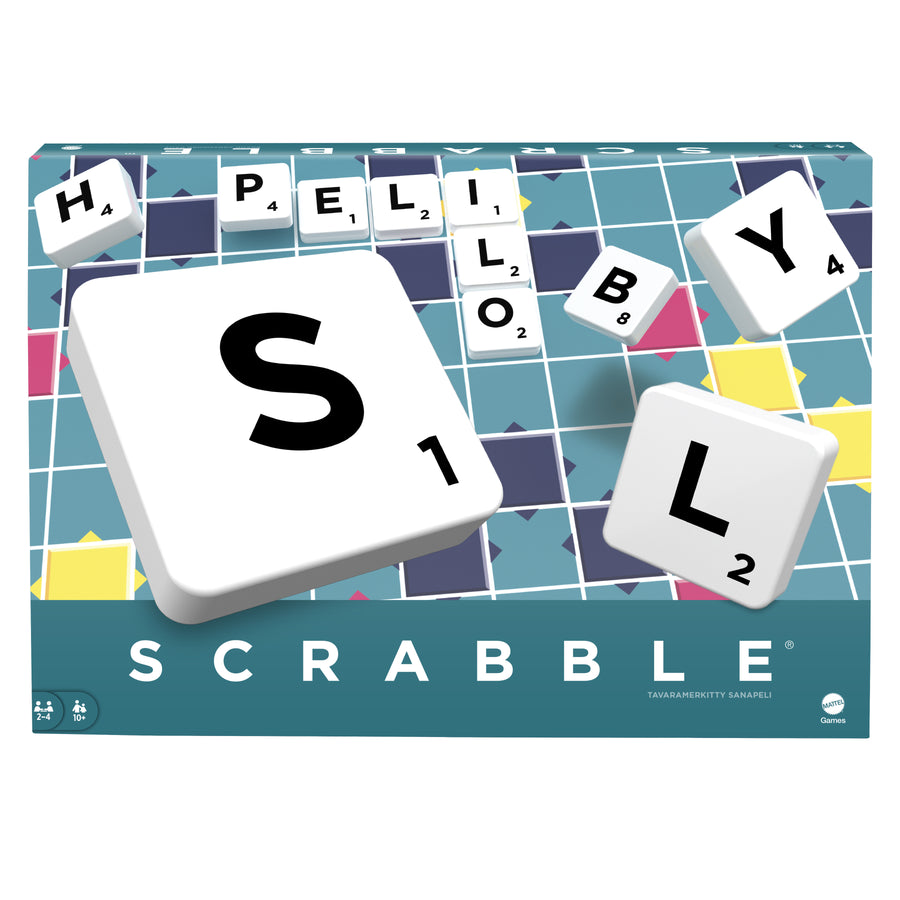 SCRABBLE brädspel, 2–4 spelare, 10