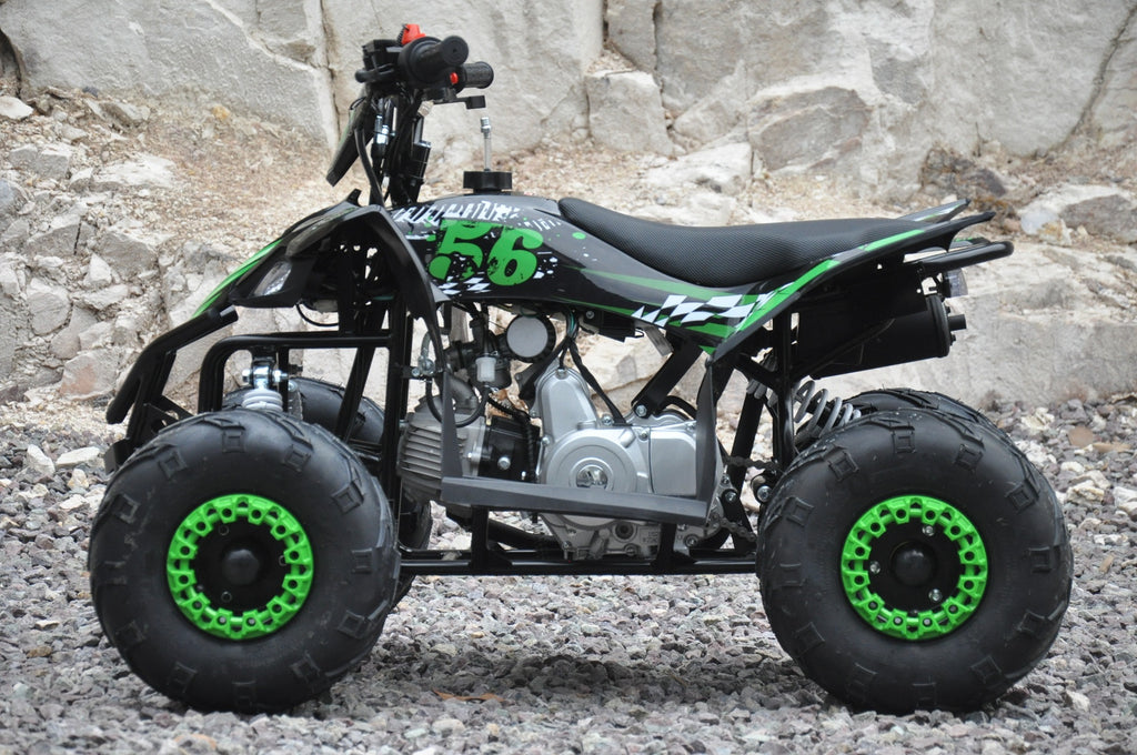 POHJOLA MOTORS Minimönkijä 110CC Automaatti, musta-vihreä