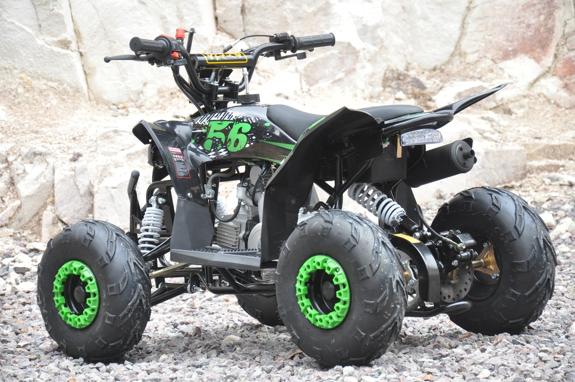 POHJOLA MOTORS Minimönkijä 110CC Automaatti, musta-vihreä