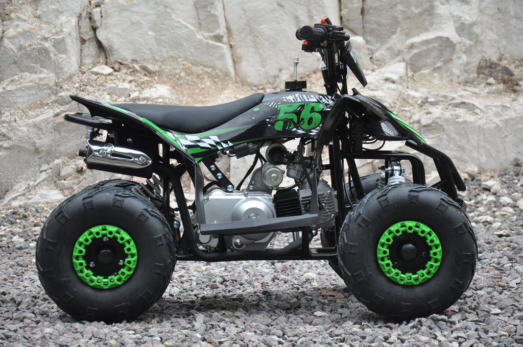 POHJOLA MOTORS Minimönkijä 110CC Automaatti, musta-vihreä