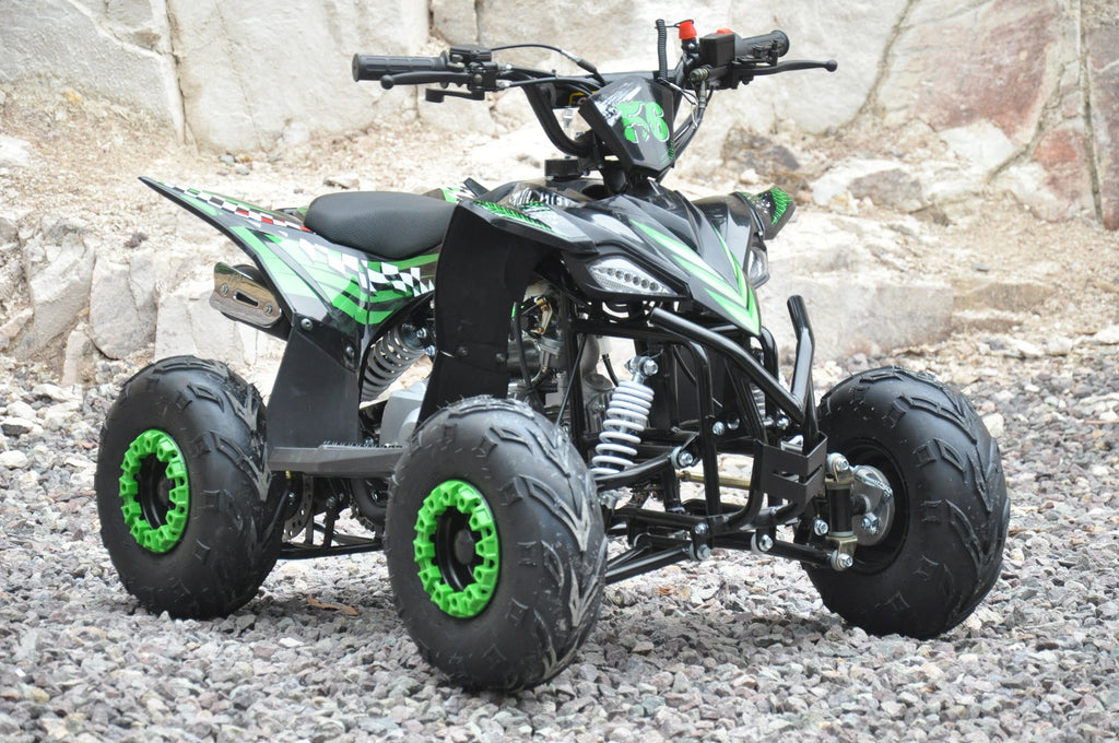 POHJOLA MOTORS Minimönkijä 110CC Automaatti, musta-vihreä