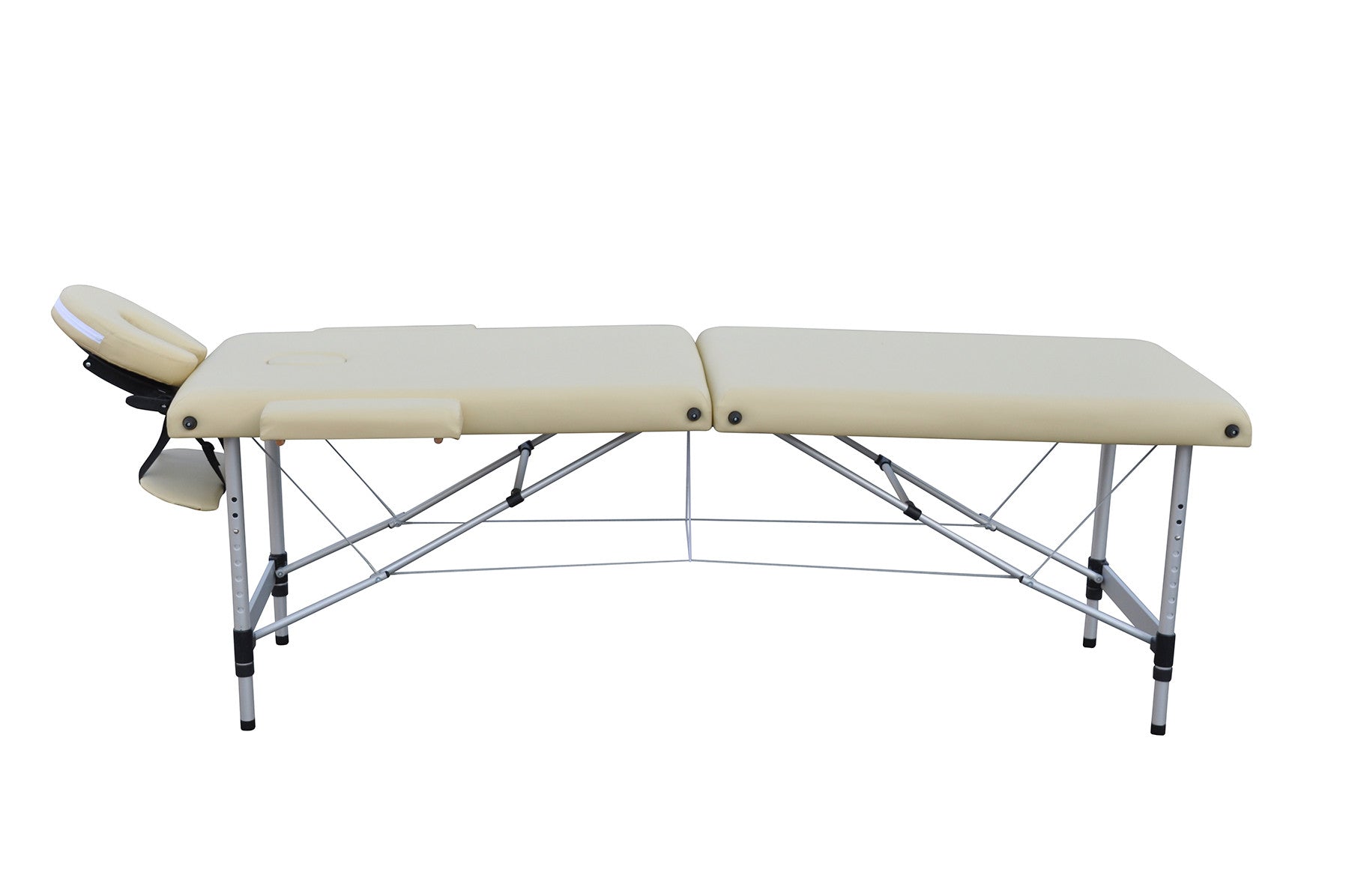 POHJOLAN URHEILUTARVIKE Kokoontaitettava Hierontapöytä Premium Alu 2V, 195x70cm, Beige