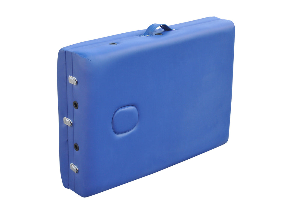 POHJOLAN URHEILUTARVIKE Taitettava Hierontapöytä LUXUS Alu 3-Vyöhykkeinen, 195x70cm, Sininen