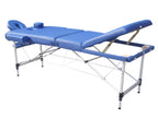 POHJOLAN URHEILUTARVIKE Taitettava Hierontapöytä LUXUS Alu 3-Vyöhykkeinen, 195x70cm, Sininen