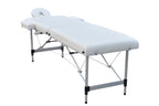 POHJOLAN URHEILUTARVIKE Taitettava Hierontapöytä LUXUS Alu 2V, 195x70cm, Valkoinen