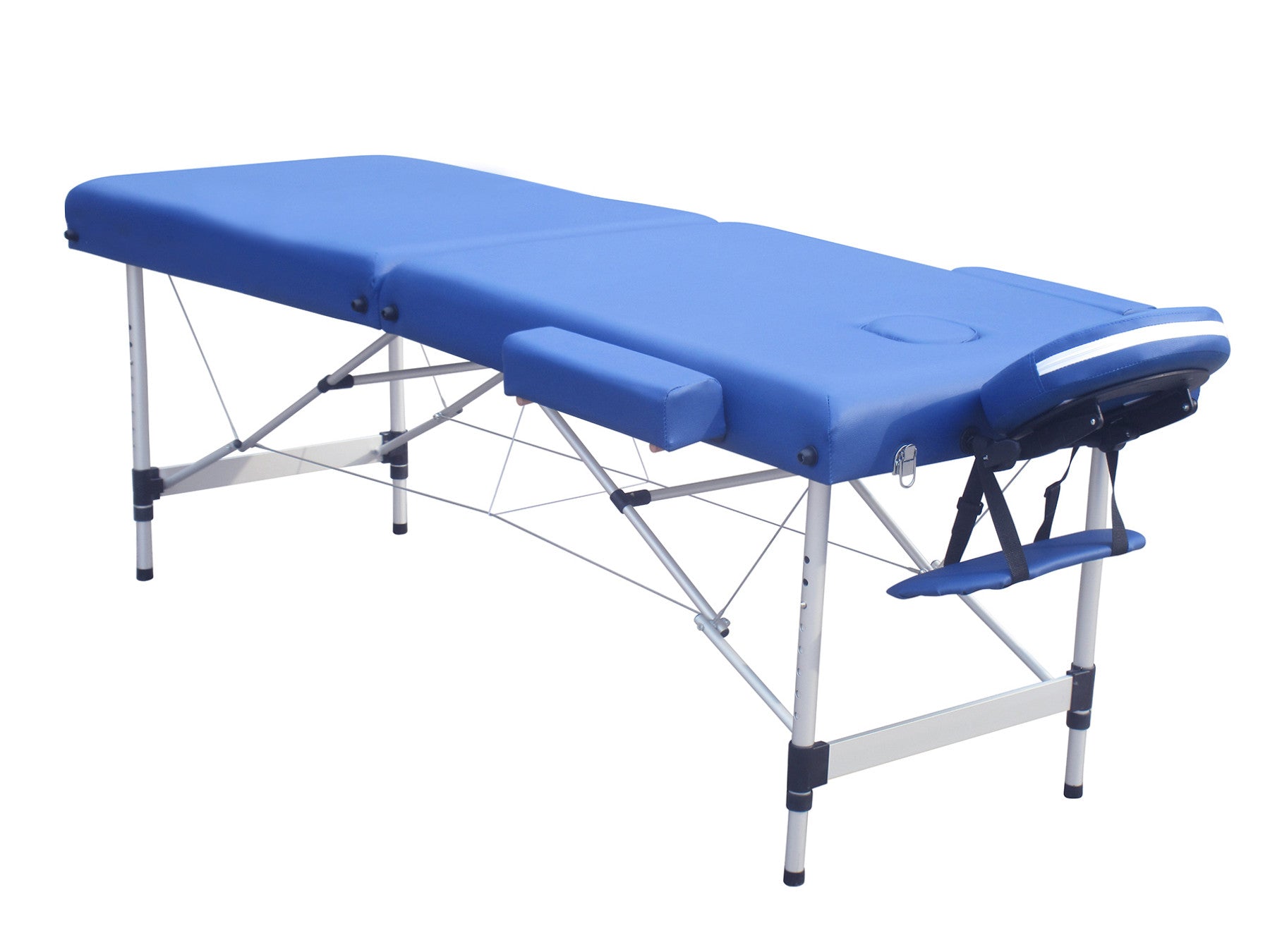 POHJOLAN URHEILUTARVIKE Taitettava Hierontapöytä LUXUS Alu 2V, 195x70cm, Sininen