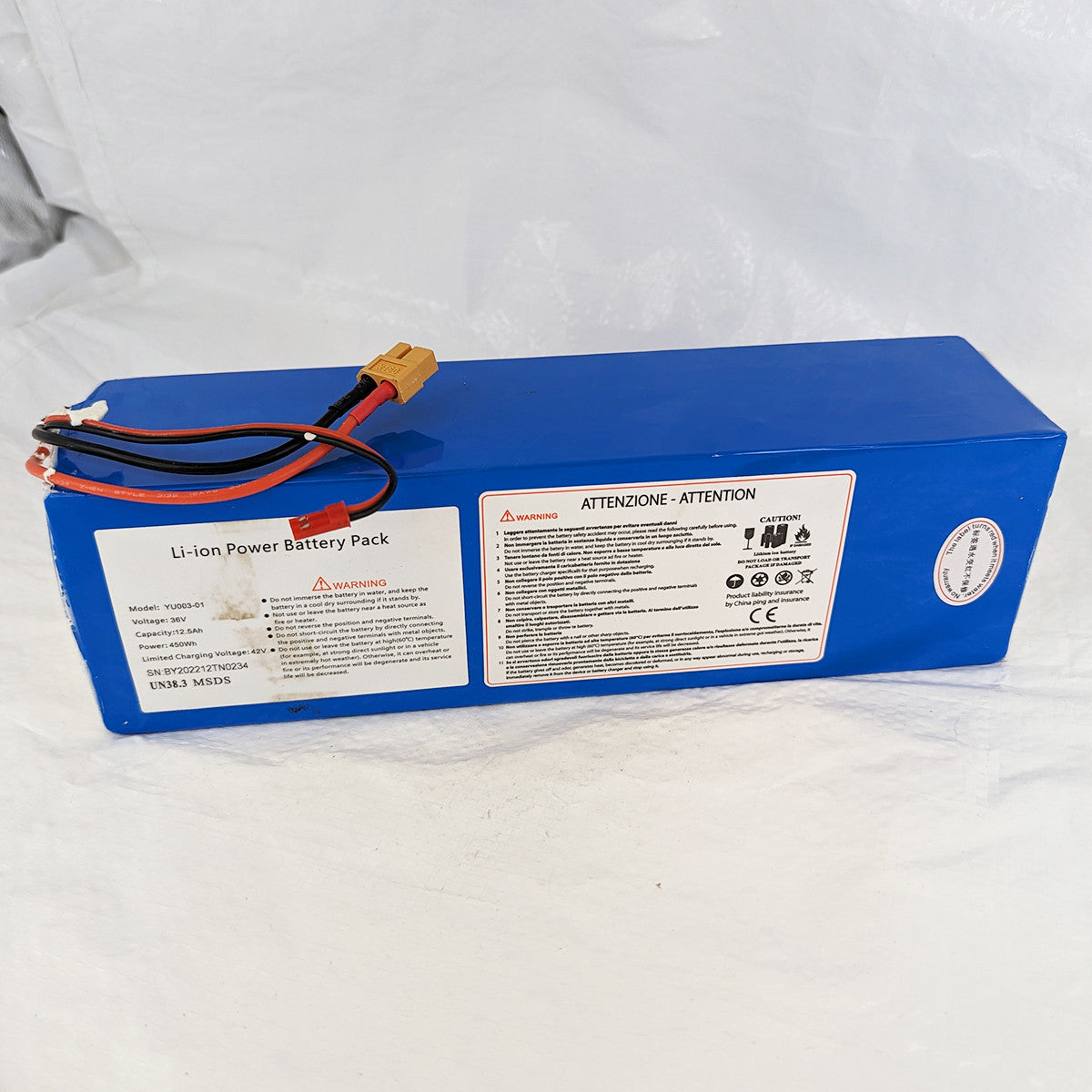 Sähköpotkulaudan akku 36V 12.5 Ah